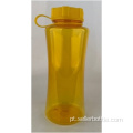 Garrafa de água de boca larga amarela de 1000mL
